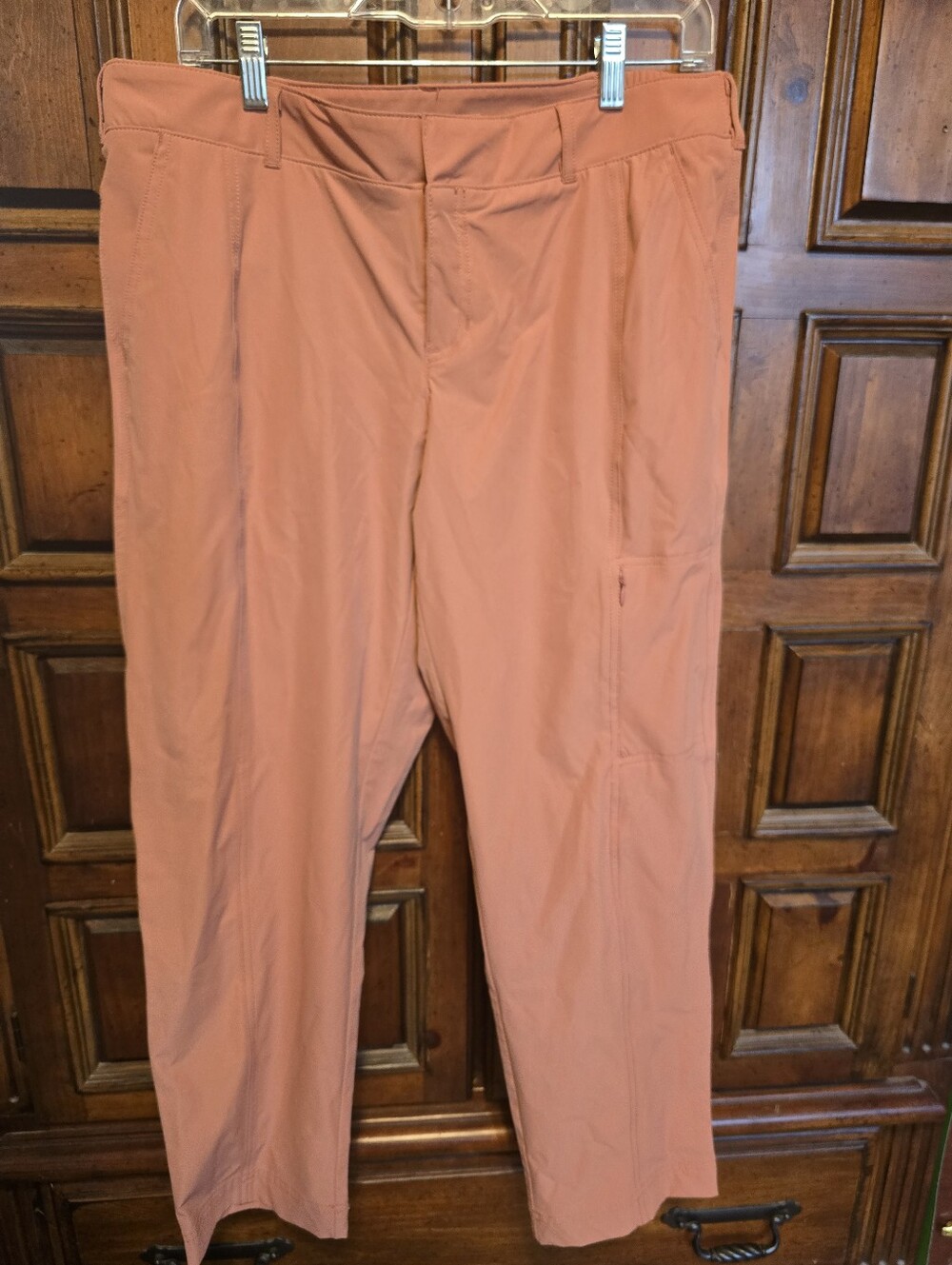 Kirkland Signature Women’s Travel Ankle Pants Salmon Nylon/Elastane Sz 10